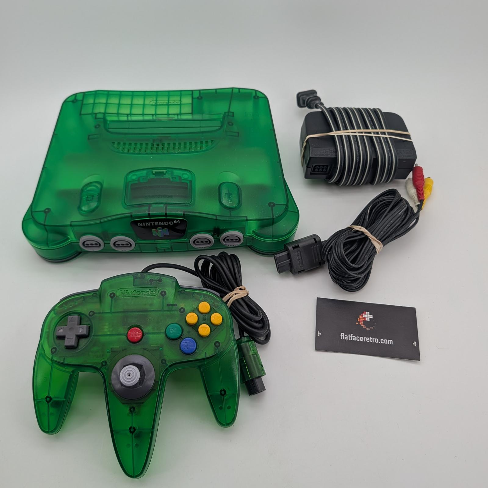 N64 Funtastic Jungle Green Console Lot