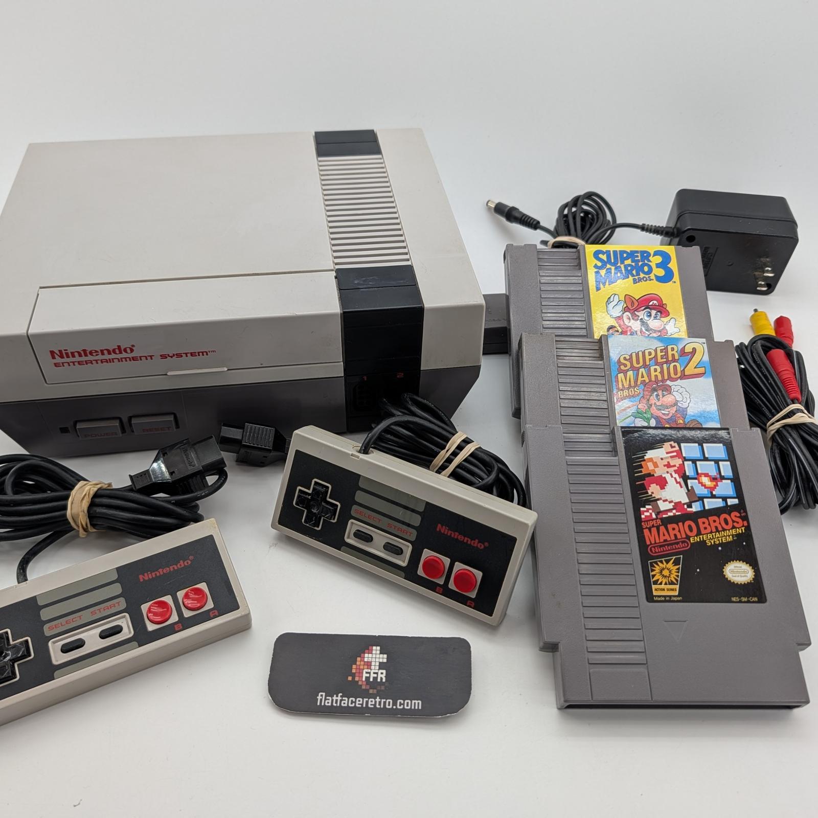 NES Mario Trilogy Console Lot