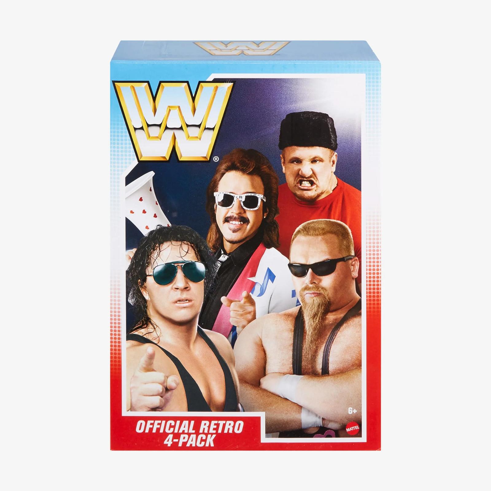 WWE Mattel Creations Exclusive Retro Series 12 Official Retro 4-Pack