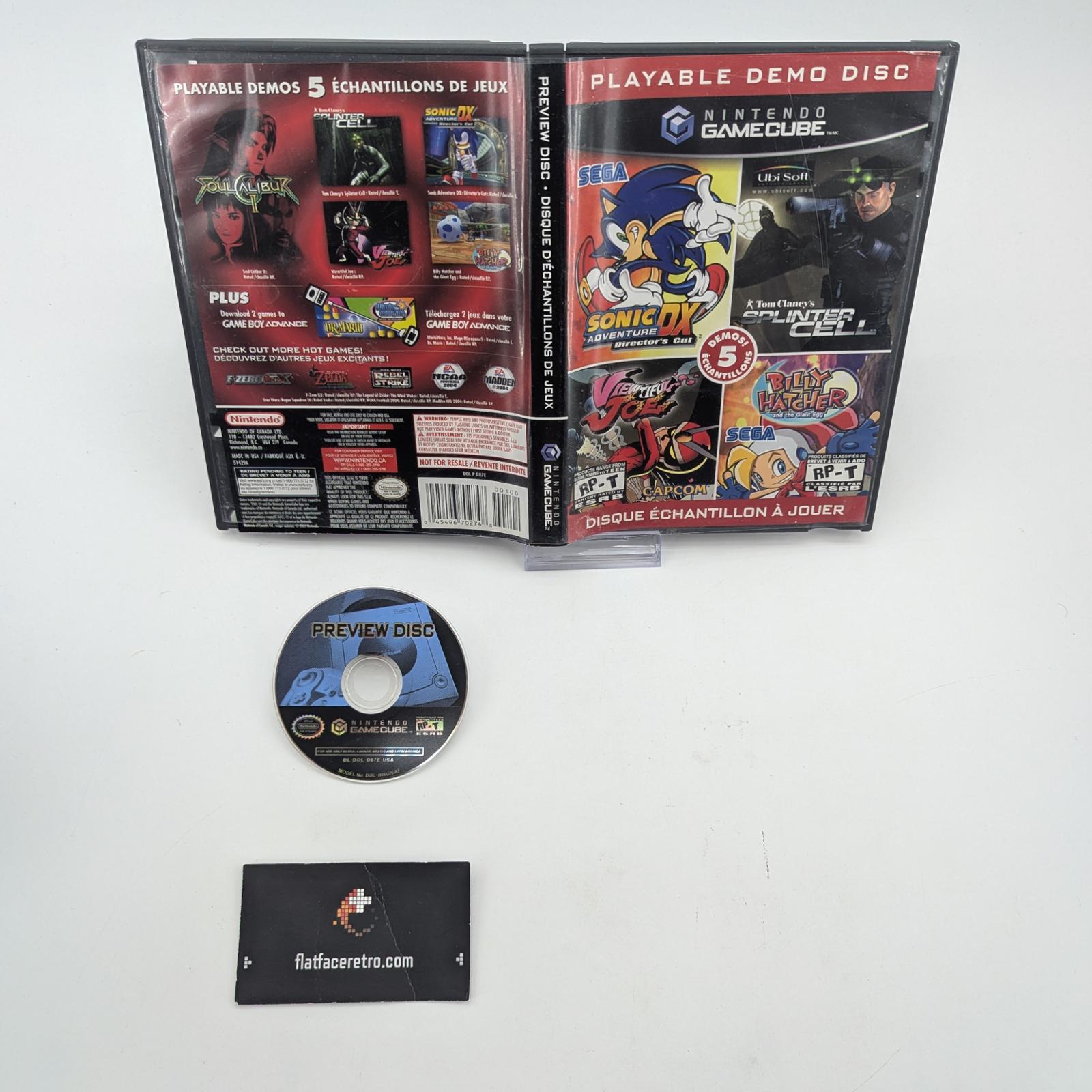 Nintendo Gamecube Preview Disc